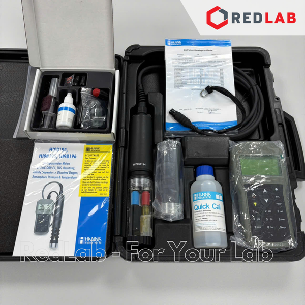 Máy đo TDS / pH / ORP / EC / Độ Mặn / DO / Áp Suất / Nhiệt Độ cầm tay Hanna HI98194, giá rốt, có VAT