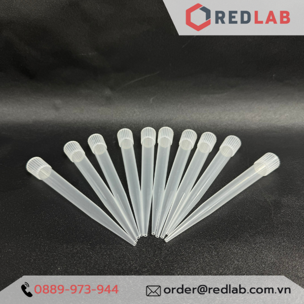 [Gói 250 cái] Microtips (đầu típ - côn) trắng 5.000ul = 5ml Aptaca - 5001/ON, dạng Hirschmann dài 125mm, có VAT