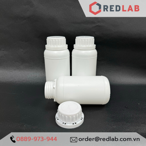 Chai nhựa HDPE trắng nắp khóa Việt Nam 100 250 500 1000 ml, có VAT