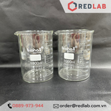  Cốc đốt thuỷ tinh, beaker thấp thành chịu nhiệt cao BIOHALL Germany 10 25 50 100 150 200 250 400 500 600 800 1000 ml 