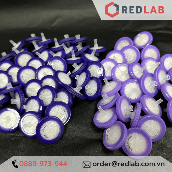 Đầu lọc Syringe Nylon đường kính 33mm, lỗ lọc 0.22µm và 0.45µm không tiệt trùng Finetech Nylon033N022I và Nylon033N045I, giá tốt, có VAT