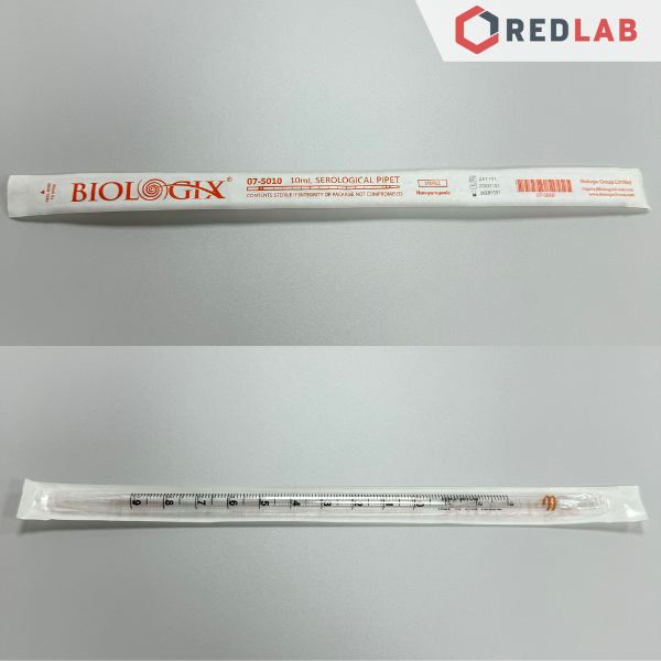 [5 cái] Pipet chia vạch nhựa PS tiệt trùng BIOLOGIX Serological pipette 1 2 5 10 25 50 ml, hút mẫu thí nghiệm, có VAT