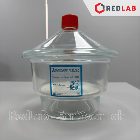 Bình hút ẩm trắng có vòi / không vòi NORMAX 150 200 250 300 mm, có VAT