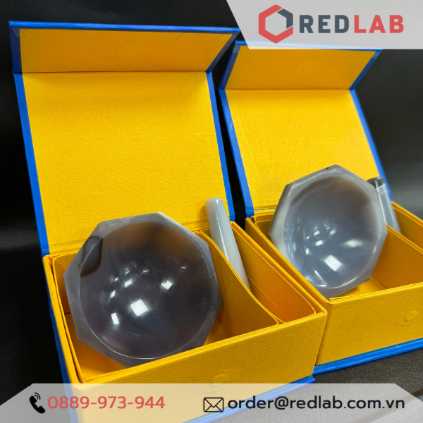 Bộ cối chày Mã não ONELAB Ø 80 100 120 mm, dùng nghiền mẫu thí nghiệm, có VAT