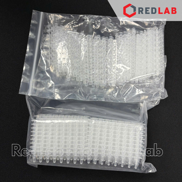[125 trips+125 caps] Tuýp PCR 8-strip 0.1ml + Nắp cho tuýp PCR 8-strip cap NEST 403102 + 406012, có VAT