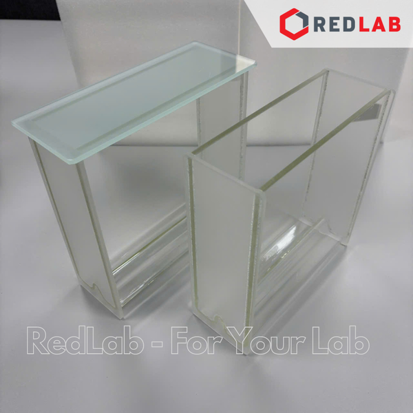 Bình triển khai sắc ký thủy tinh insize 100*100mm, 100*200mm, 200*200 mm, có VAT