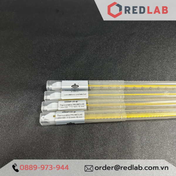 Nhiệt kế rượu ALLA -10 to +60°C | 20 to +110°C | 20 to +150°C, PROMOLAB thermometer có VAT