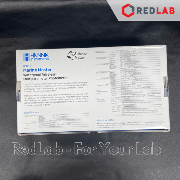 Máy Đo Đa Chỉ Tiêu Dùng Cho Thủy Sản Nước Mặn Có Kết Nối Bluetooth Hanna HI97115, giá tốt, có VAT