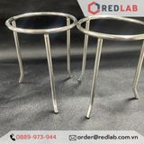Kiềng nung 3 chân inox Ø 10cm cao 13cm, dùng đun với ngọn lửa đèn cồn trong thí nghiệm, trường học, có VAT