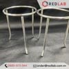 Kiềng nung 3 chân inox Ø 10cm cao 13cm, dùng đun với ngọn lửa đèn cồn trong thí nghiệm, trường học, có VAT