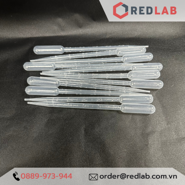 Pipet paster nhựa 5ml ONELAB, ống hút nhỏ giọt / transfer pipette, chia vạch nổi, có VAT