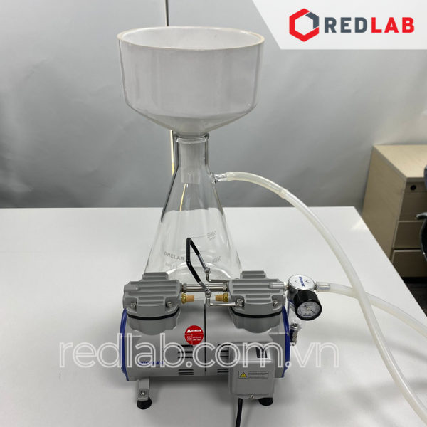 Bơm chân không - không dầu WIGGENS V600 (167600), 60 lít/phút, 100mbar, cho thí nghiệm vi sinh... BH 12T, có VAT