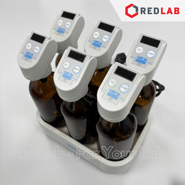 Bộ xác định BOD Sensor System 6 vị trí (SA10200136) VELP - Ý, gồm máy khuấy từ, sensor, chai, cá từ, kẹp, có VAT