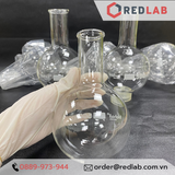 Bình cầu đáy tròn cổ trơn BIOHALL 50 100 250 500 ml 1L 2L 3L 5L 10L 20L, mark trắng, có VAT