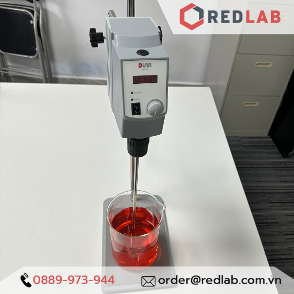 Máy khuấy đũa 20L DLAB OS20-S Package, max 2200rpm, 40Ncm, màn hình LED, gồm chân giá, kẹp & cánh khuấy, có VAT