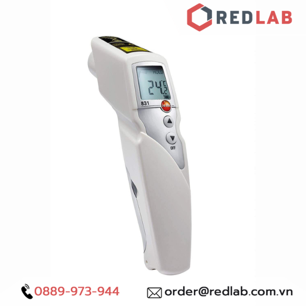 Máy đo nhiệt độ – nhiệt kế hồng ngoại -30 đến +210 °C – Đức – Testo 831, chính hãng, BH 12T, có VAT