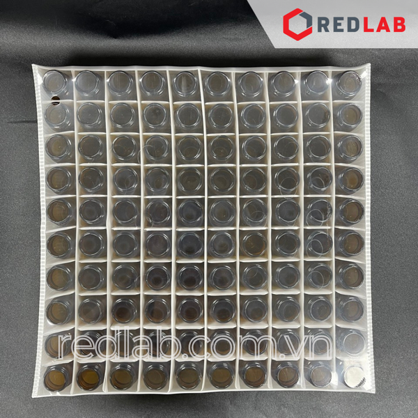 [Bộ 100 cái] MEMBRANE SOLUTIONS Chai thủy tinh vial 20ML 40ML trắng / nâu + Nắp vặn kín 24-400 septa 1.5mm, có VAT