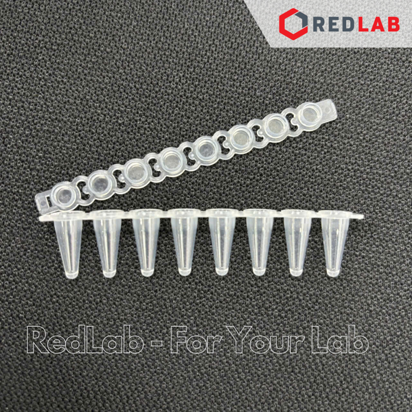 [125 trips+125 caps] Tuýp PCR 8-strip 0.1ml + Nắp cho tuýp PCR 8-strip cap NEST 403102 + 406012, có VAT