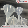 Phễu nhựa PP ONELAB Ø 40 65 75 90 100 120 150 mm, dùng chiết rót mẫu thí nghiệm, có VAT