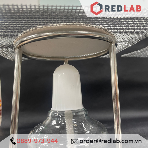 Lưới nung Amiang ONELAB vuông 12.5 15 18 20 cm, tản nhiệt Ø 9 10 12 18 cm, dùng tỏa nhiệt khi đun mẫu thí nghiệm, có VAT