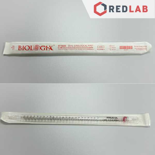 [5 cái] Pipet chia vạch nhựa PS tiệt trùng BIOLOGIX Serological pipette 1 2 5 10 25 50 ml, hút mẫu thí nghiệm, có VAT