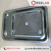 Khay inox chữ nhật 17*22*2cm, 22*32*2cm, khây đựng dụng cụ thí nghiệm, có VAT