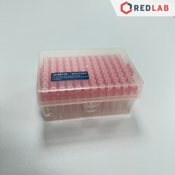 [Hộp 96 cái tiệt trùng] Microtips (đầu típ - côn) có Lọc 10ul, dài 45.8mm, Biologix 23-0011S dài, giảm bám dính, có VAT