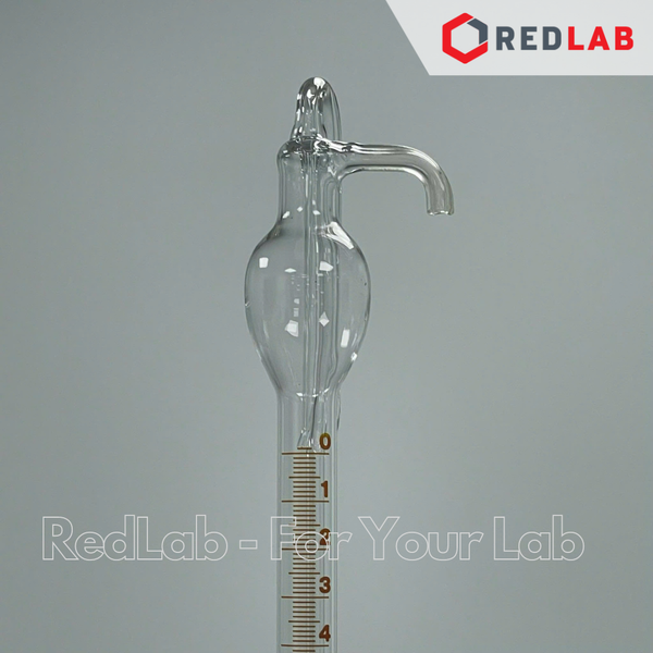 Buret tự động trắng STCK khoá thuỷ tinh SIMAX Class AS 10 25 50 ml, gồm bình chứa 2L và quả bóp, có VAT