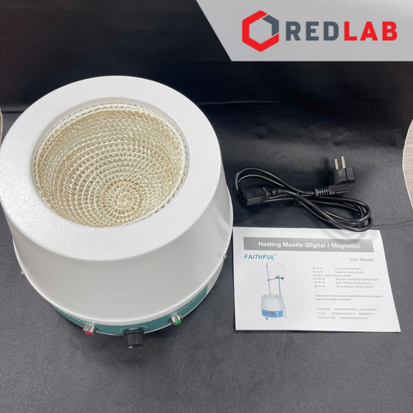 Bếp đun bình cầu đáy tròn 1000ml hãng Faithful 98-I-B-1000, max 450°C, 350 W, có VAT