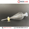 Phễu chiết quả lê khoá thủy tinh ONELAB trơn 60 125 250 500 1000 ml, bình lắng gạn thủy tinh thí nghiệm, có VAT