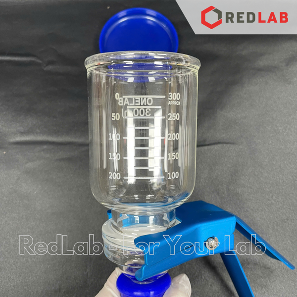Bộ lọc vi sinh nút silicon ONELAB phễu lọc 300ml, bình tam giác có vòi 250 500 1000 2000 5000 10.000 ml, có VAT
