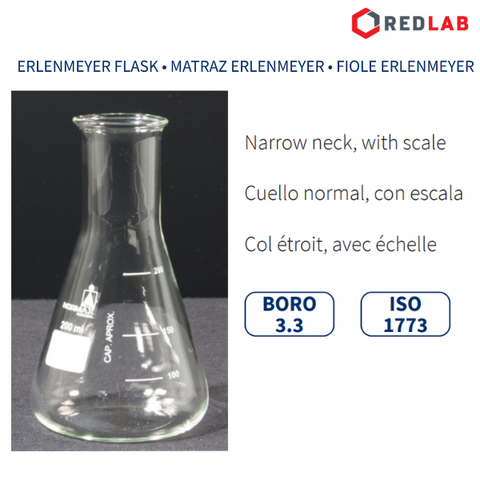 Bình tam giác MH NORMAX Bồ Đào Nha 25 50 100 150 250 500 1000 2000 3000 5000 mL, có VAT