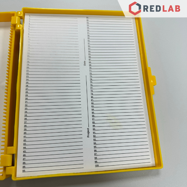 Hộp đựng lam kính hiển vi 100 vị trí BIOLOGIX 41-5100 cho lam 25×75mm, Slide Storage Boxes, nhựa ABS, có VAT