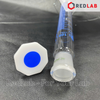 Ống đong thủy tinh nút nhựa SIMAX Class A 100 250 500 1000 ml - 24/29 29/32 34/35 45/40 đế lục giác, vạch xanh, có VAT