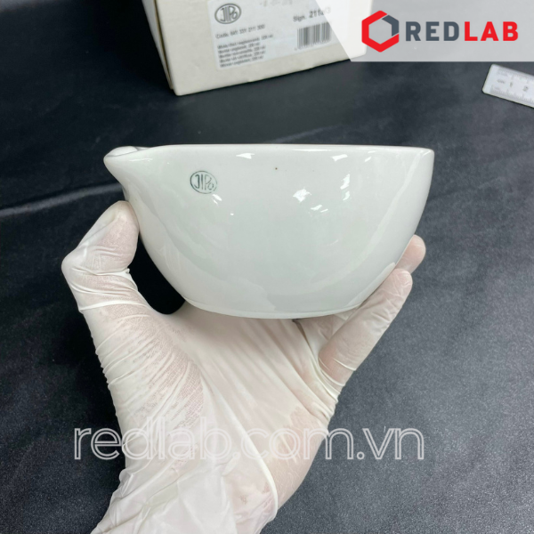 Cối sứ nhám / trơn JIPO Czech 110 160 220 400 650 1000 ml, Porcelain Mortar, có VAT