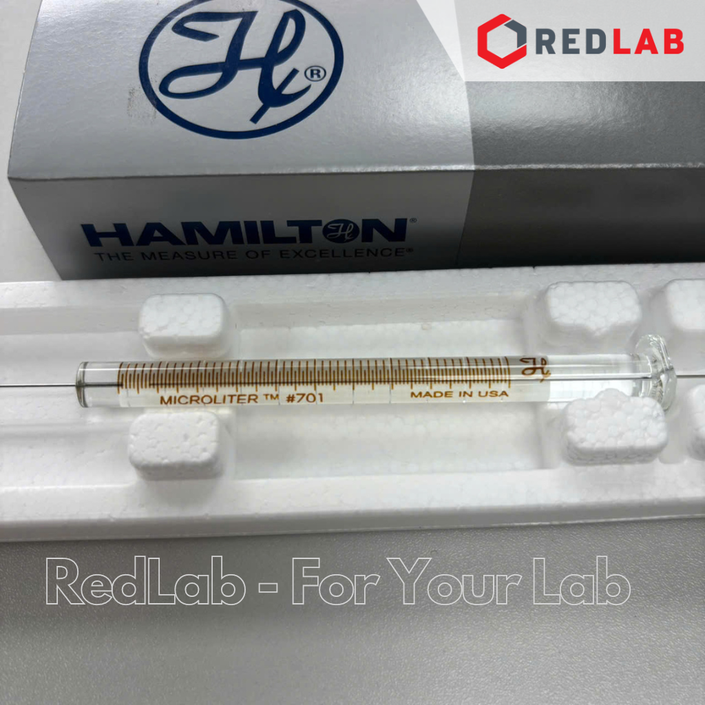 [Hộp 6 cái] Bơm tiêm sắc ký GC 10ul HAMILTON 701 (80336), microliter syringe hút mẫu, có VAT