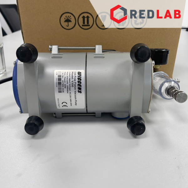 Bơm chân không - không dầu WIGGENS V300 (167300-22), 17 lít/phút, 100mbar, cho thí nghiệm vi sinh... BH 12T, có VAT