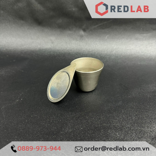 Chén Niken có nắp ONELAB 30ml 50ml, chén nung mẫu thí nghiệm chịu nhiệt độ cao, có VAT