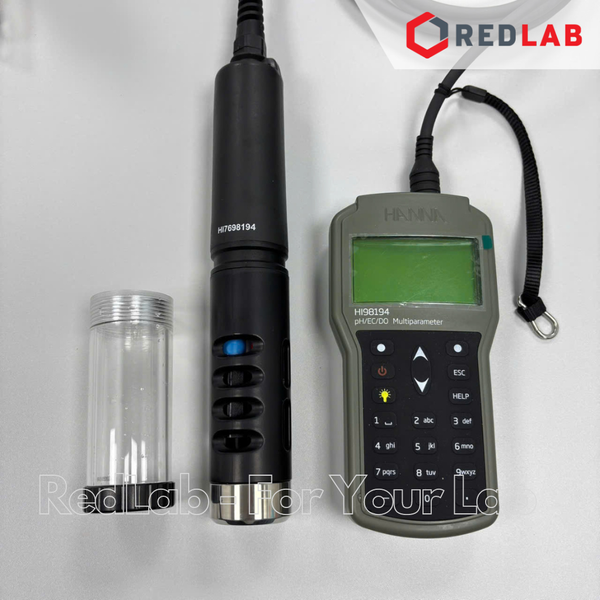 Máy đo TDS / pH / ORP / EC / Độ Mặn / DO / Áp Suất / Nhiệt Độ cầm tay Hanna HI98194, giá rốt, có VAT