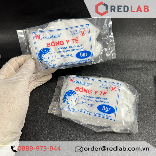 Bông gòn thấm nước Bảo Thạch gói 5 gr (absorbent cotton wool), có VAT