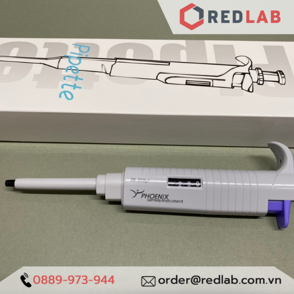 Micropipet hấp tiệt trùng PHOENIX Instrument 0.1-2.5 0.5-10 2-20 5-50 10-100 20-200 ul, 0.1-1 0.5-5 1-10 ml, có VAT