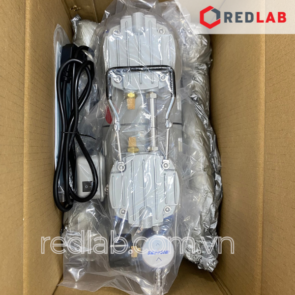 Bơm chân không - không dầu WIGGENS V600 (167600), 60 lít/phút, 100mbar, cho thí nghiệm vi sinh... BH 12T, có VAT