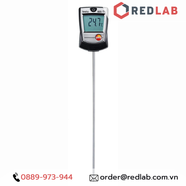 Máy đo nhiệt độ - nhiệt kế đo thực phẩm đâm xuyên -50 đến +350 °C - Đức - Testo 905 T1, chính hãng, BH 12T, có VAT