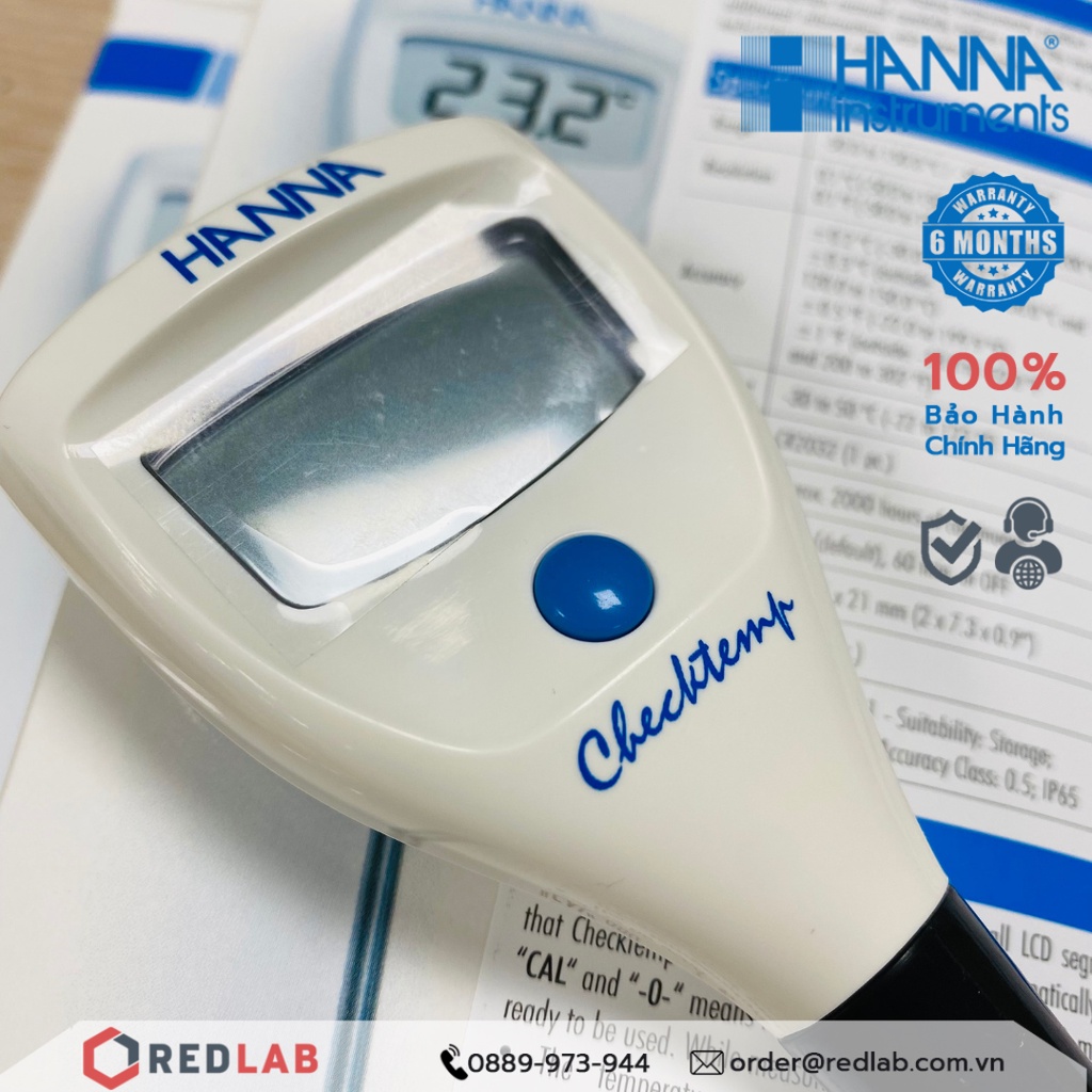 Nhiệt Kế Bỏ Túi Không Dây Nhỏ Gọn Tiện Lợi – Checktemp Hanna HI98501, giá tốt, có VAT