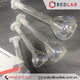 Bình định mức trắng nút nhựa ONELAB 10 20 25 50 100 200 250 500 1000 2000 ml, dùng định mức mẫu thí nghiệm, có VAT