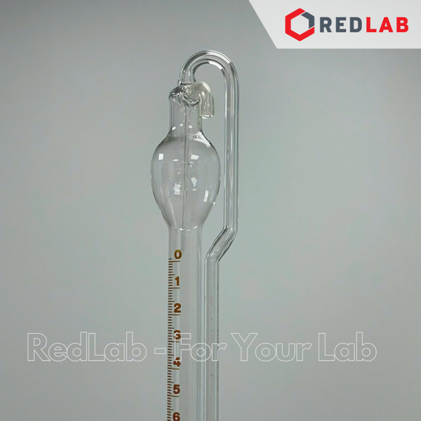 Buret tự động trắng STCK khoá thuỷ tinh SIMAX Class AS 10 25 50 ml, gồm bình chứa 2L và quả bóp, có VAT