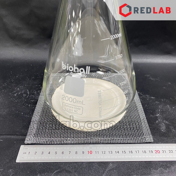 Lưới nung Amiang ONELAB vuông 12.5 15 18 20 cm, tản nhiệt Ø 9 10 12 18 cm, dùng tỏa nhiệt khi đun mẫu thí nghiệm, có VAT