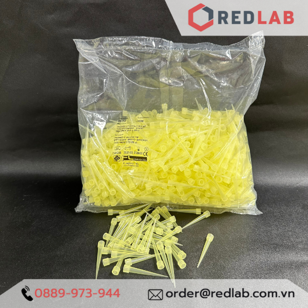 [Gói 1000 cái] Đầu tip FL Medical trắng 10ul, vàng 200ul có khía / không khía, universal microtips, có VAT