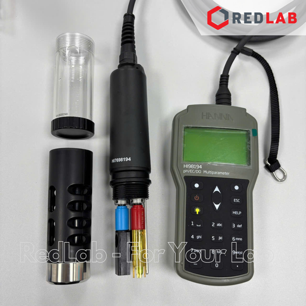 Máy đo TDS / pH / ORP / EC / Độ Mặn / DO / Áp Suất / Nhiệt Độ cầm tay Hanna HI98194, giá rốt, có VAT