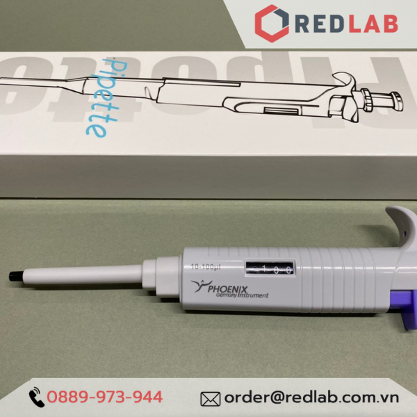 Micropipet hấp tiệt trùng PHOENIX Instrument 0.1-2.5 0.5-10 2-20 5-50 10-100 20-200 ul, 0.1-1 0.5-5 1-10 ml, có VAT